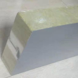 承插式巖棉夾芯板 聚氨酯側封巖棉夾芯板