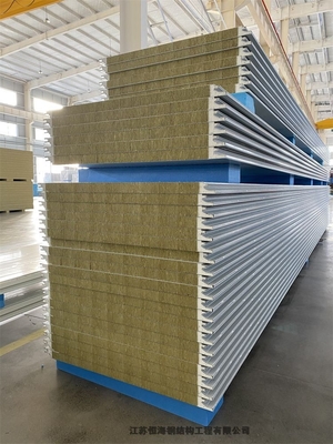 上海廠家定制150mm聚氨酯封邊巖棉夾芯板加工定制